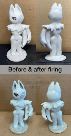 Medium figurine. 4", simple- $130